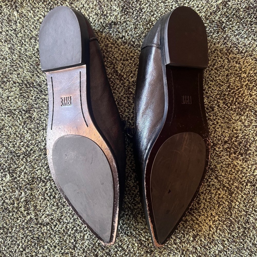 Frye Kenzie Venetian flats - Black Leather - Picture 4 of 4